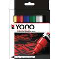 Sets de marqueurs acryliques Marabu Yono, 6 x 1,5 - 3 mm