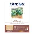 Bloc Mi-teintes Canson, 32 cm x 41 cm, Bloc collé 1 côté, 160 g/m²