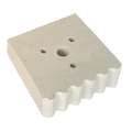 Briques réfractaire avec logement pour tiges de cuisson, 60 mm x 60 mm