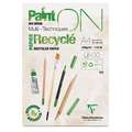 Papier multi-techniques PaintON Recyclé Clairefontaine, Bloc collé 1 côté, A4, 21 cm x 29,7 cm, 250 g/m²