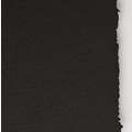 Papier aquarelle Fontaine noir bords frangés Clairefontaine, 56 x 65 cm - paquet de 5 feuilles, 4 bords frangés - Grain fin, Fin