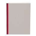 Cahier pour esquisses et ébauches K & P, 14,8 x 21 cm (A5) Portrait - 100 g/m² - 144 pages, Bande de lin rouge