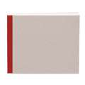 Cahier pour esquisses et ébauches K & P, 12 x 15,5 cm Paysage - 100 g/m² - 144 pages, Bande de lin rouge