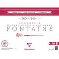 Papier Aquarelle Fontaine de Clairefontaine (Grain Fin 300g/m²), 46 x 61 cm, 300 g/m², Fin