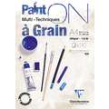 Papier multi-techniques PaintON à Grain Clairefontaine, A4 - 21 x 29,7 cm, Bloc de 20 feuilles, 250 g/m²