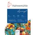 Bloc de 10 feuilles Hahnemühle pour acrylique  - 360g/m², 36 cm x 48 cm, Bloc collé 4 côtés, 360 g/m²