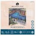 Bloc Magnani Portofino, 30 x 30 cm - 300 g/m² - 20 feuilles, Bloc carré - Portofino grain satiné, Satiné