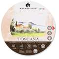 Bloc Magnani Toscana, Ø 16 cm - 300 g/m² - 20 feuilles, Bloc rond - Toscana grain torchon, Rugueux