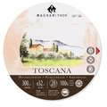 Bloc Magnani Toscana, Ø 32 cm - 300 g/m² - 20 feuilles, Bloc rond - Toscana grain torchon, Rugueux