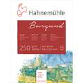 Bloc aquarelle Burgund de Hahnemühle, 24 cm x 32 cm, Mat, 250 g/m², Bloc collé 4 côtés