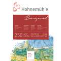 Bloc aquarelle Burgund de Hahnemühle, 36 cm x 48 cm, Bloc collé 4 côtés, 250 g/m², Mat