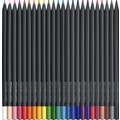 Crayons de couleur Black Edition Faber-Castell, 24 crayons de couleur