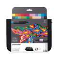 Set de 24 marqueurs Promarkers Winsor & Newton, Illustrations, Pointe cale|Pointe en cône