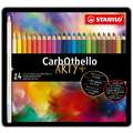 Coffret de crayons pastels Stabilo Carbothello, 24 crayons pastels
