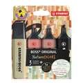 Set de Surligneurs Stabilo Boss, 4 couleurs, 2 mm|5 mm, Pointe cale