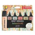 Set de Surligneurs Stabilo Boss, 6 couleurs, 2 mm|5 mm, Pointe cale