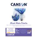 Mixed Media Artist Canson, A4 - 21 x 29,7 cm - 250 g/m², Bloc de 30 feuilles, Fin