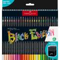Crayons de couleur Black Edition Faber-Castell, 50 crayons de couleur