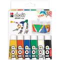 Coffret peinture acrylique Do It satin Marabu, 6 couleurs, Set