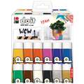 Coffret peinture acrylique Do It satin Marabu, 12 couleurs, Set