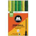 Set de marqueurs One4All 127 HS de Molotow 2mm, Vert