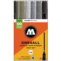 Set de marqueurs One4All 127 HS de Molotow 2mm, Gris