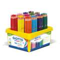 Boîte De 50 Crayons De Couleur GIOTTO Stilnovo + Taille-Crayon - Mines 3.3mm, Couleurs Vives Dont Fluos