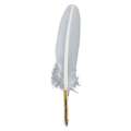 Plume avec embout acier Brause, Blanc