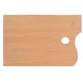 Palette de peinture en bois, 30 x 40 cm, rectangulaire
