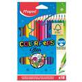 Coffrets de crayons de couleur Color Peps Star Maped, Coffret de 18 couleurs, Set