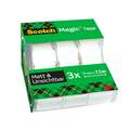 Lot de 2 Scotch Magic avec dévidoir, Lot de 2 + 1 gratuit