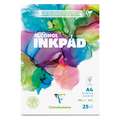 Bloc Inkpad spécial encre Clairefontaine, A4, 21 cm x 29,7 cm, Lisse, 90 g/m²