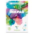 Bloc Inkpad spécial encre Clairefontaine, A3, 29,7 cm x 42 cm, Lisse, 90 g/m²