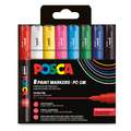 Coffret de 8 feutres pointe fine PC-1MC classique Posca, Primaires