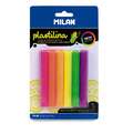 Sets de pâte à modeler Plastina Milan, 6 pains de 70 g - Néons, Set