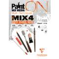 Papier multi-techniques PaintON Mix4 Clairefontaine, A4 - 21 x 29,7 cm, Bloc collé 1 côté, 250 g/m²