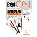 Papier multi-techniques PaintON Mix4 Clairefontaine, A6 - 10,5 x 14,8 cm, Bloc collé 1 côté, 250 g/m²