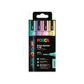 Set de 4 feutres pointe conique PC-5M métallisés Posca, Pastel