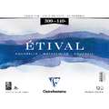 Bloc aquarelle Clairefontaine Etival (300g/m²), 24 cm x 30 cm, Fin, 300 g/m², Bloc spiralé