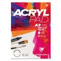 Bloc Acrylpad Clairefontaine, A3 - 29,7 x 42 cm, 285 g/m², 1. Blocs de 15 feuilles