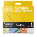 Sets thématiques de 5 couleurs acrylique Galeria Winsor & Newton, Pastels