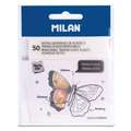 Bloc note adhésive Milan, 76 x 76 mm - 50 notes, Translucide