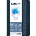 Carnet aquarelle à couverture rigide Montval Art Book Canson, 14 cm x 21,6 cm, Bloc collé 1 côté, Fin