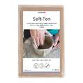 Argile souple Soft-Ton Glorex, 1 kg, Blanc