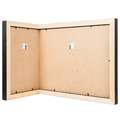 Cadre d'angle rentrant en bois Profil 33 Effect, Noir, 40 cm x 40 cm, 40 x 40 + 40 x 40 cm