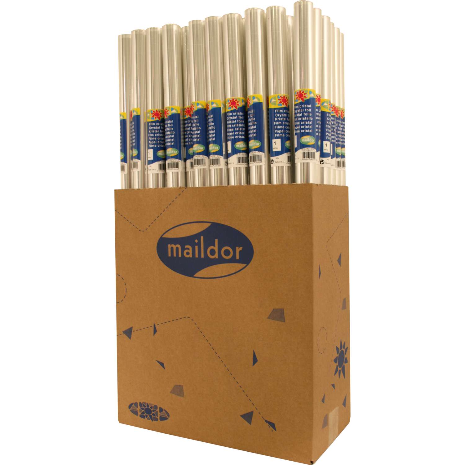 Rouleau Film Fleuriste Non Tissé Polyester Blanc - 450 X 60 Cm, Pour Bouquets DIY
