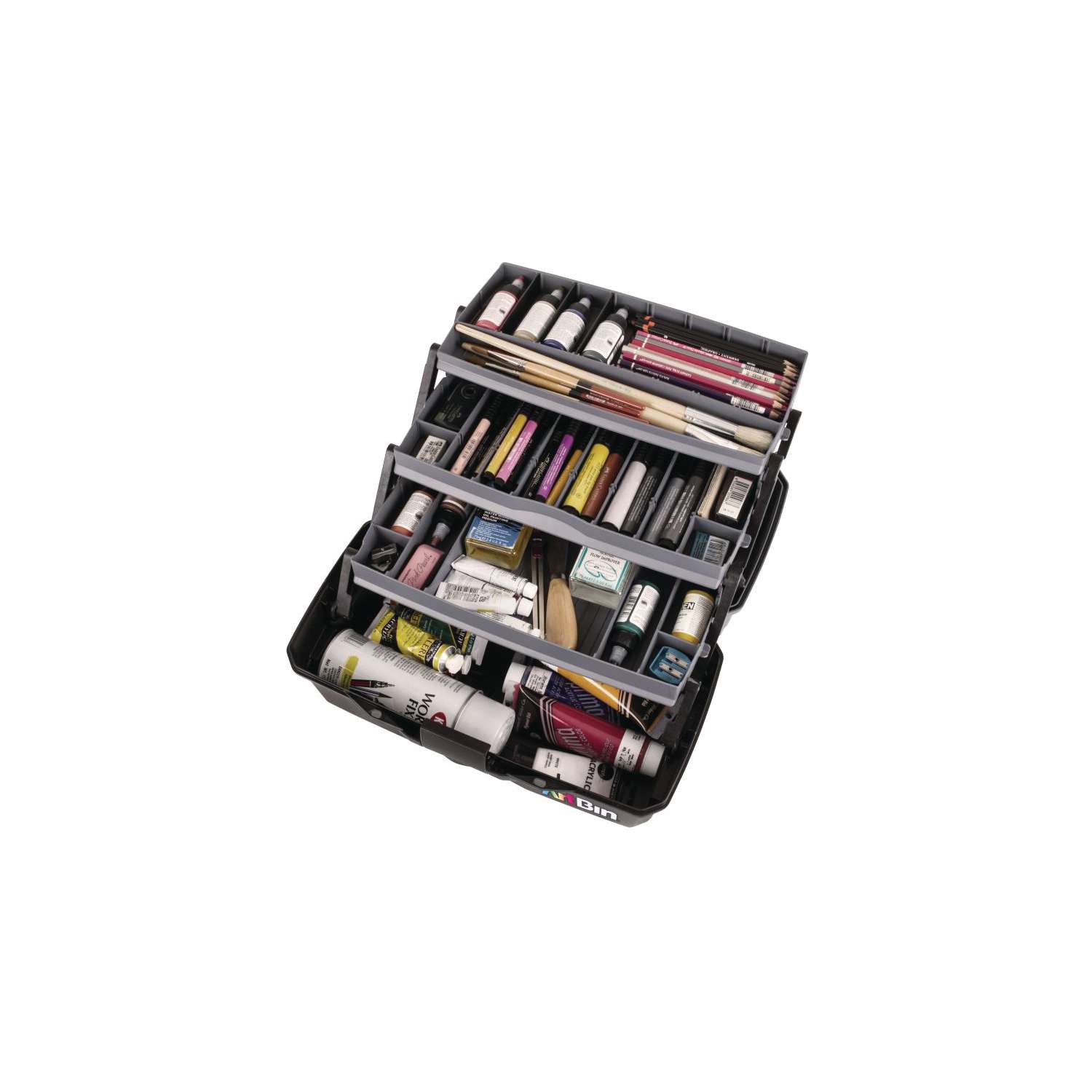 2 Boîtes De Rangement Transparentes Pour Pinceaux - Organisateur Portable En Plastique Robuste, Poignée Intégrée