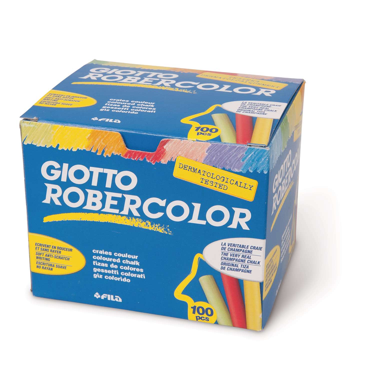 Craies blanches pour tableau et ardoise - Giotto Robercolor - 80 x