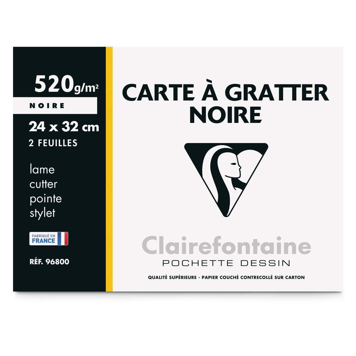 CARTE MAGNETIQUE A GRATTER NOIRE - La Chaise Longue