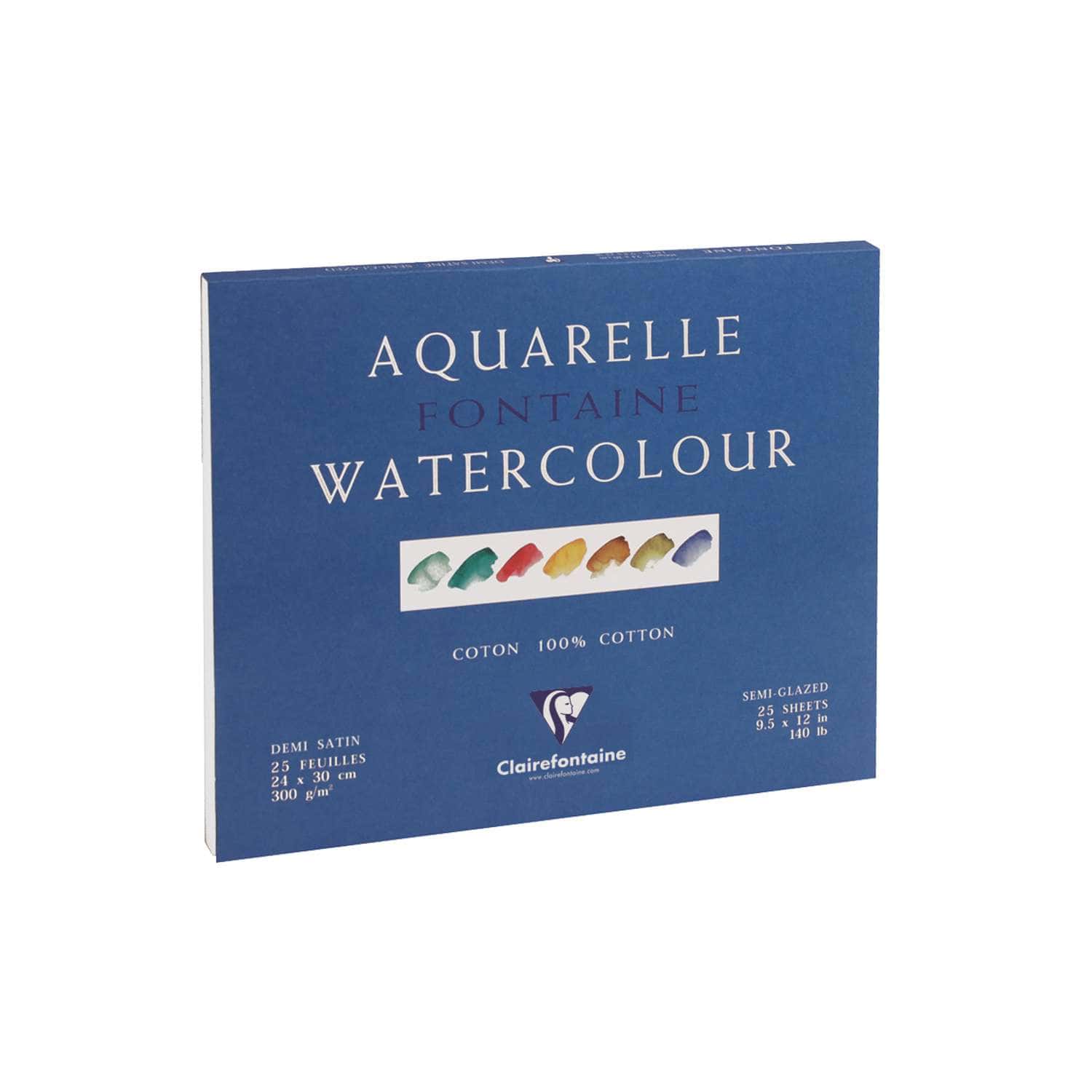 Arches Aquarelle - papier aquarelle - A4 - 15 feuilles Pas Cher | Bureau  Vallée